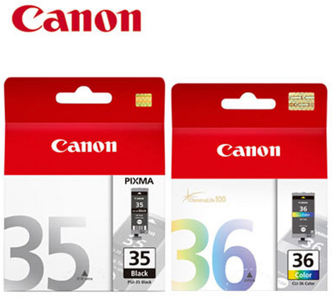 Canon 原廠【1黑1彩】適用TR150/TR160, PGI-35+CLI-36 墨水組, 1套
