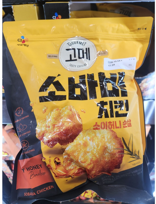 CJ 고메 소바바 치킨 소이 허니 순살, 1kg, 1개
