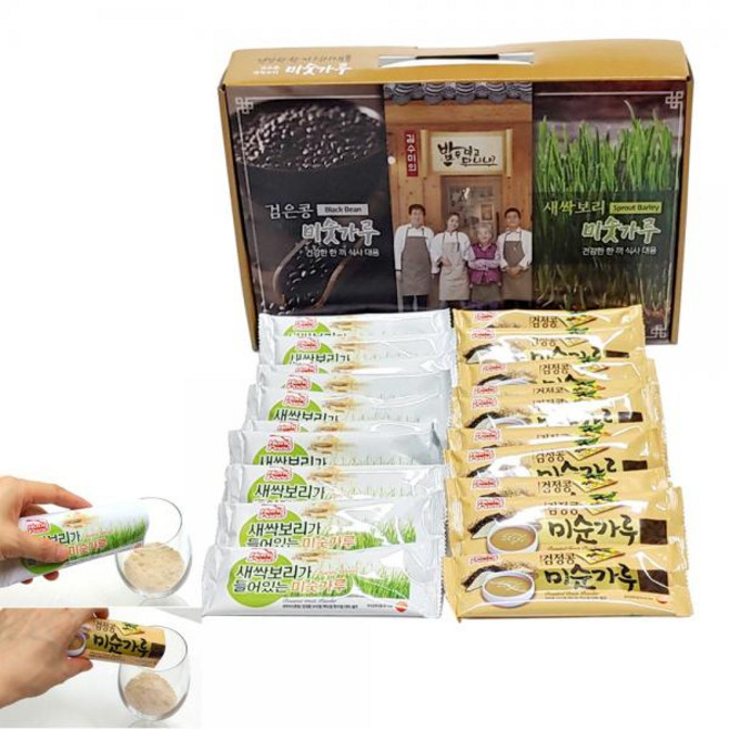 아침대용 미숫가룩 스틱 식품 명절 추석선물 세트 특별 고급 김 정성 설날, 1, 상세페이지 참조