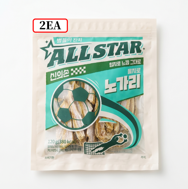 ALLSTAR 을지로 노가리, 2개, 120g