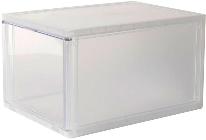 樹德 拼拼樂 鞋盒 收納櫃 置物盒 防水防塵, 透明(超取最多可4個), 1個
