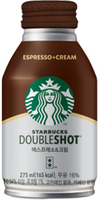 스타벅스 더블샷 에스프레소 & 크림 커피, 275ml, 10개
