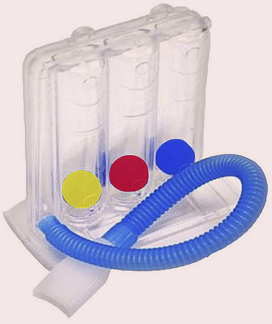 인스피로미터(성인/소아) 인스피로메타 재호흡기 폐활량 호흡 운동 측정, 성인용, 1개