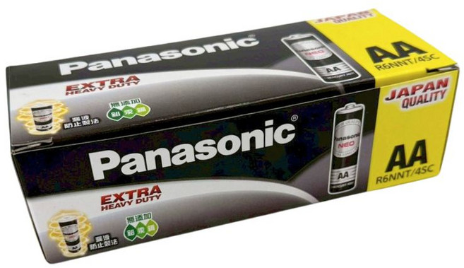 Panasonic R6NNT/4SC AA 電池 日本製造, 1個, 60個裝
