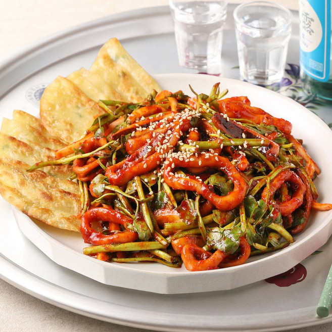 푸딩프렙 대구식 오징어초무침 390g 실한 오징어 몸통과 특제 무침소스, 1개