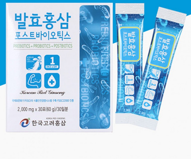 굿데이즈 05.발효홍삼 포스트바이오틱스 한국고려홍삼 홍삼정 홍삼스틱 영지홍삼액, 30회분, 1개