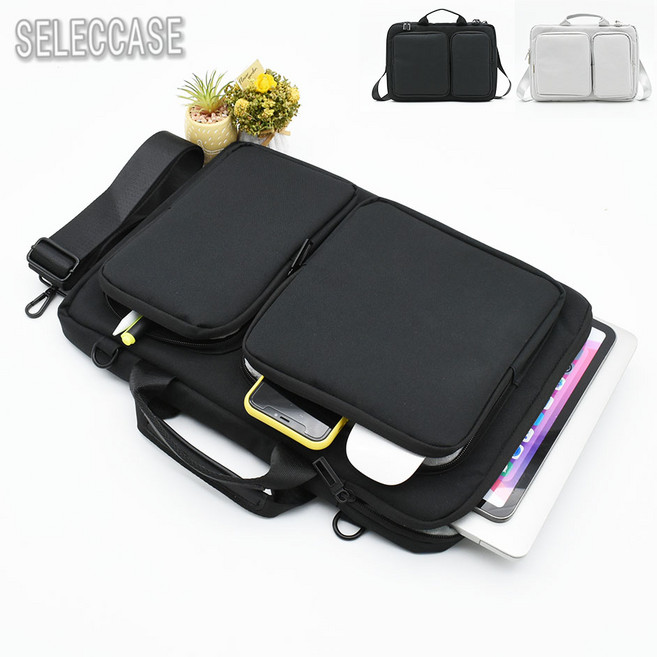 노트북 파우치 가방 LG그램 갤럭시북5프로 360 맥북, 블랙, 1개