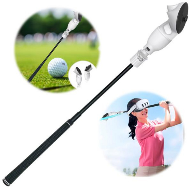 VR/AR 안경VR 골프채 그립 개폐식 핸들 VR 골프채 어댑터 현실적인 VR 골프 시뮬레이터 핸들 오큘러스 퀘스