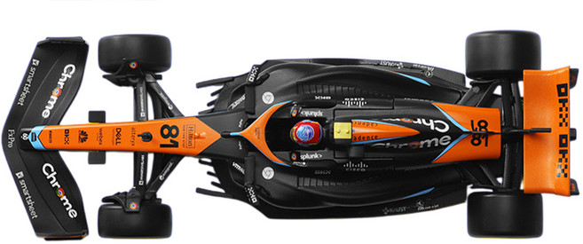 마이카 다이캐스트 합금 1:24 맥라렌 F1 MCL60 모델 자동차 모형 피규어 장식, 넘버 81 오스카 피아스트리, 1개