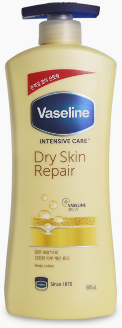 바세린 드라이 스킨 리페어 바디로션, 600ml, 1개