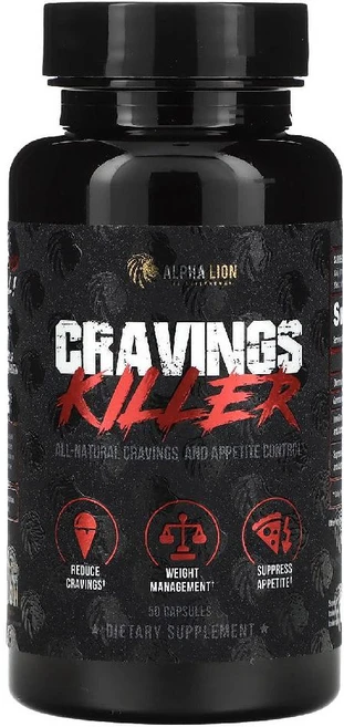 알파라이언 크레이빙스 킬러 Cravings Killer 크로뮴 가르시니아 황기 캡슐 50정, 1개, 1개 - 쿠팡