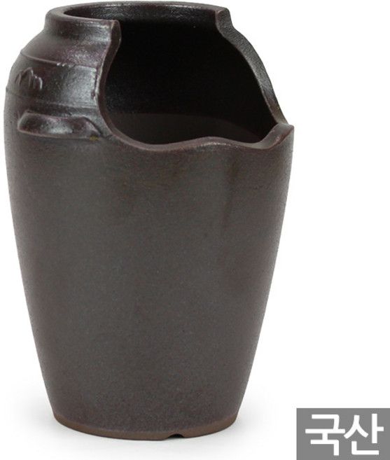 세인화분 국산 반쪽이 옹기 화분 - 다육화분 다육이화분, 1개, 긴형