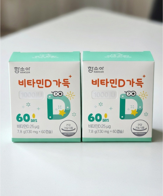 함소아 비타민D 가득 1000IU 15.6g, 120정, 1개