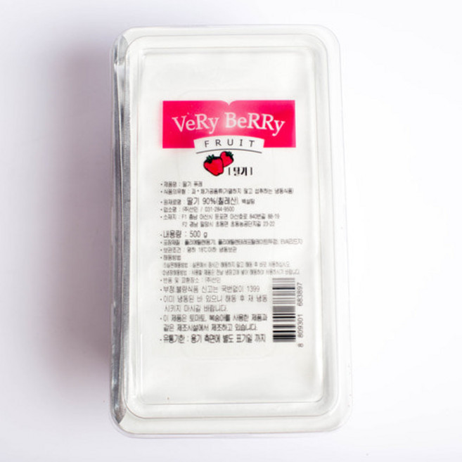 선인 베리베리 딸기퓨레 500g, 1개