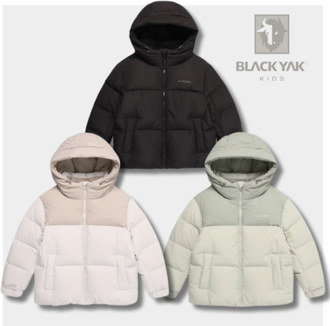 (매장정품) 블랙야크키즈 아동 덕다운 미들 패딩 110-175 정상가 249000