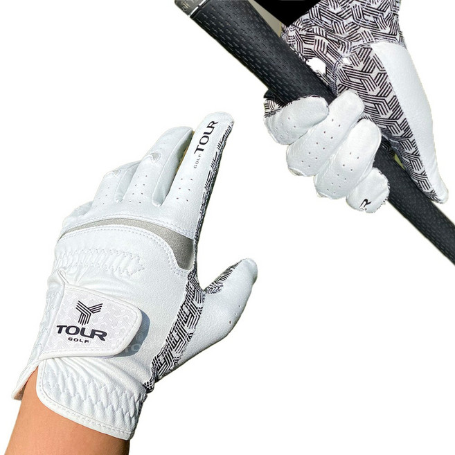 왼손 남성골프장갑 필드용 화이트 다한증 미끄럼방지 장갑