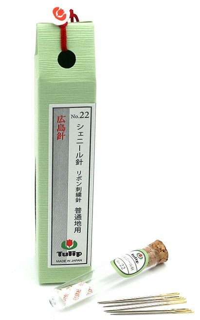 튤립 리본 자수 바늘 6p 세트 THN-086, 1세트