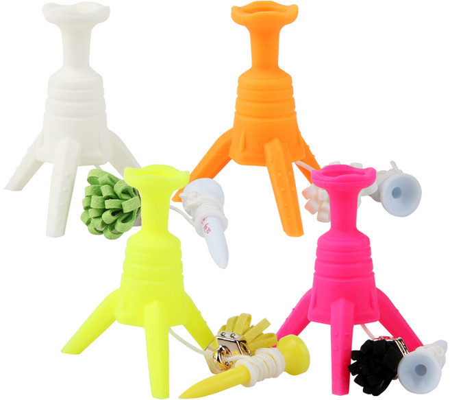 버디79 삼발이 높이조절 실리콘 33 골프티, 실리콘 33골프티_색상랜덤, 1개