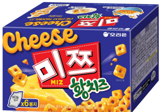 3위 - 오리온 미쯔 황치즈, 222g, 3개