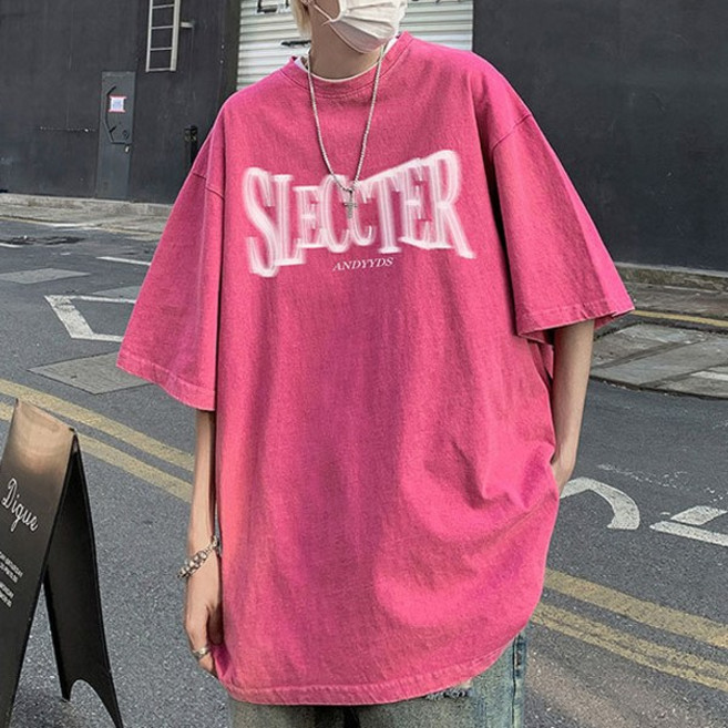 슬렉터 프린팅 피그먼트 반팔티