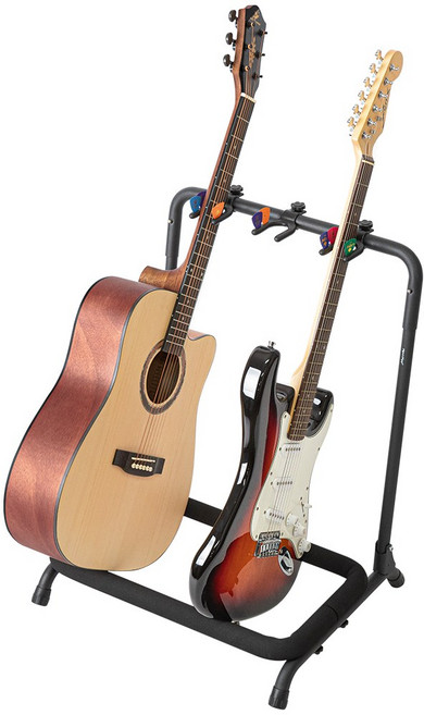 마이티킹 MGS253 넥홀더 폭조절 3단 기타스탠드 거치대 받침대 통기타 일렉 베이스, 1개