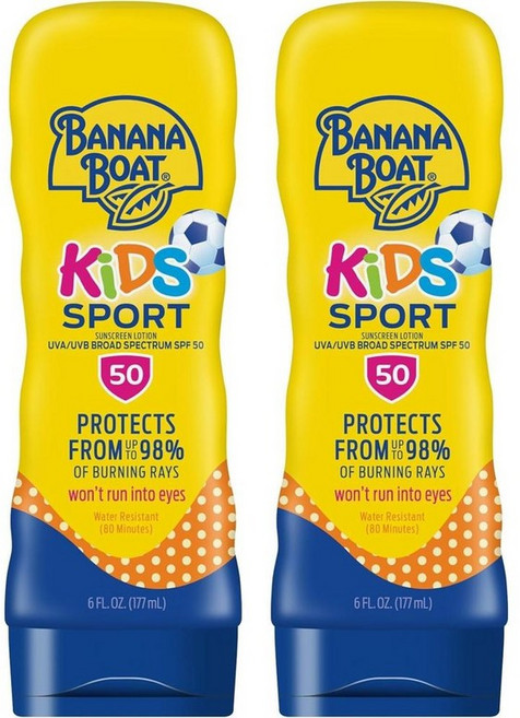 바나나보트 Banana Boat 키즈 스포츠 로션 SPF 50+ 각 6온스, 4개