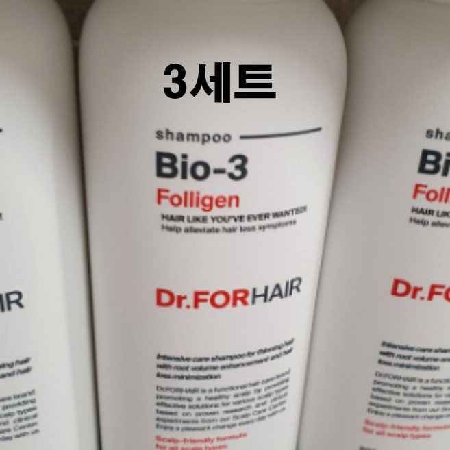닥터포헤어 탈모증상완화 두피강화 폴리젠 오리지널 기능성샴푸, 500ml, 3개