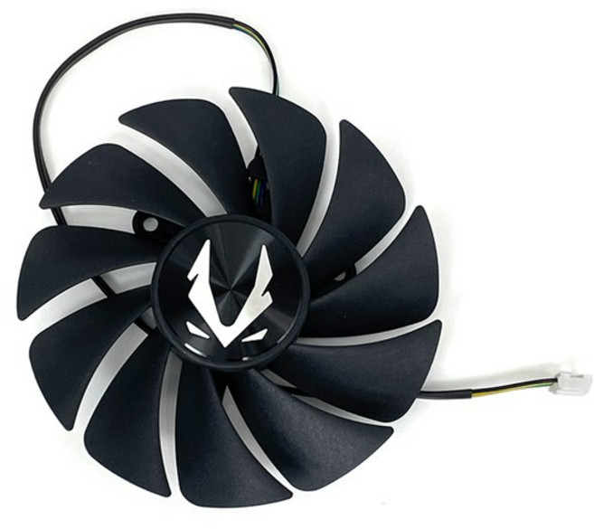 GA92S2U GFY09215M12SPA 4PIN GPU RTX3080 RTX3090 ZOTAC RTX 3070 Ti 3080 3090 Trinity OC 그래픽 비디오 카드 팬용, black 1-Fan GA
