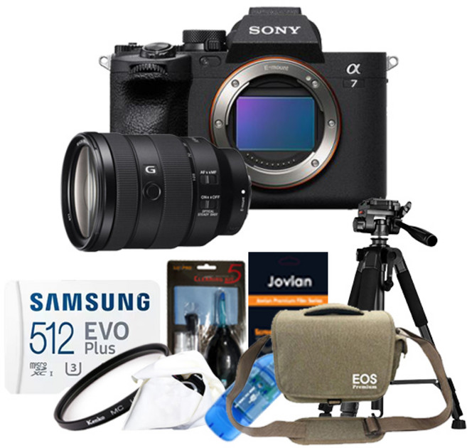 소니 A7 IV+24-105mm F4 G+메모리포함 8종 악세사리 패키지/컬스, 512G