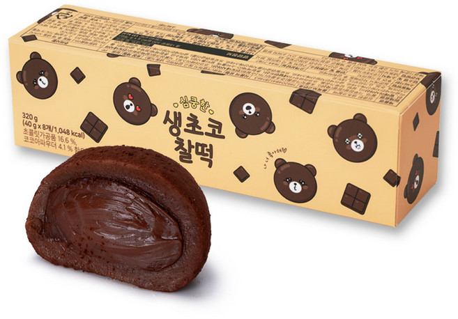 화과방 심쿵한 생초코찰떡(40gx8개입), 1세트, 320g
