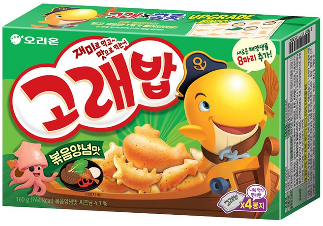오리온 고래밥 볶음양념맛, 160g, 10개
