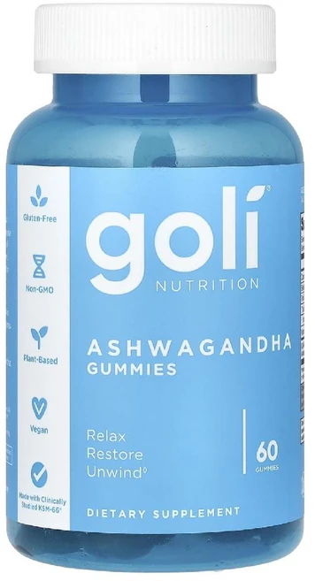 Goli Nutrition 골리 뉴트리션 아쉬와간다 아슈와간다 구미 젤리 60개, 1개, 60정 - 쿠팡