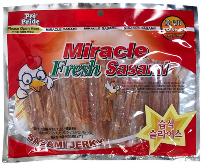 미라클400 대용량 사사미 강아지간식 - 습식슬라이스, 1개