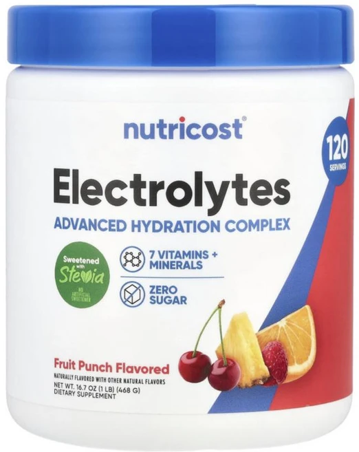 뉴트리코스트 전해질 고급 수분 복합체 과일 펀치 468g(1lb), 1개, 468g - 쿠팡