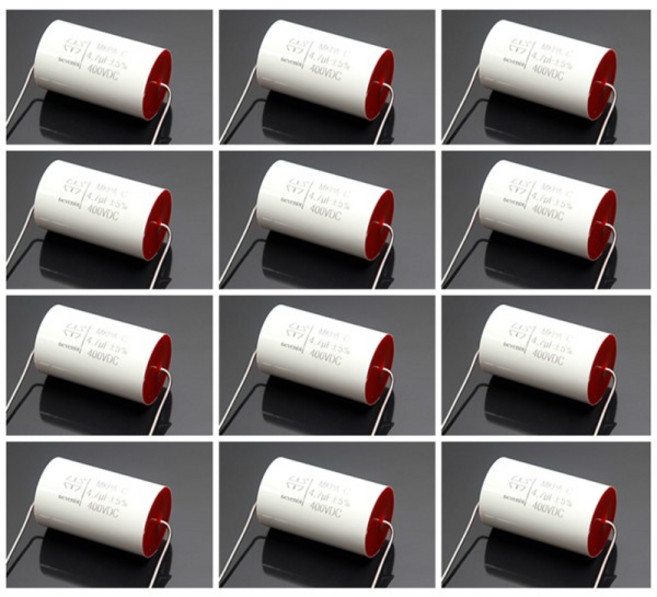 2Pcs 축 폴리 프로필렌 MKP 100V 250V 400V 0.68-20uF HIFI DIY 트레블 커패시터 스피커 자동차 경적 주파, 03 400V, 07 4.7UF