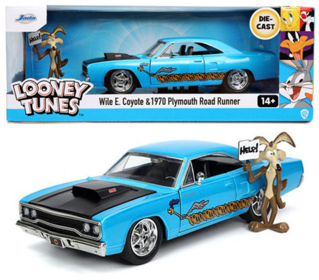 (선물완구) 아카데미과학 JADA S24010 1/24 루니툰 1970 Plymouth Road Runner & Coyote, 1개