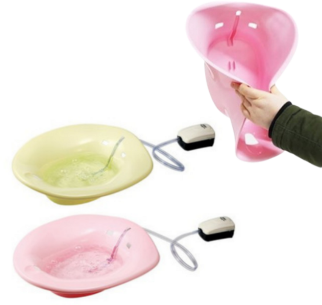 말랑말랑한 버블 좌욕기 임산부 치질 가정용좌욕기, 분홍