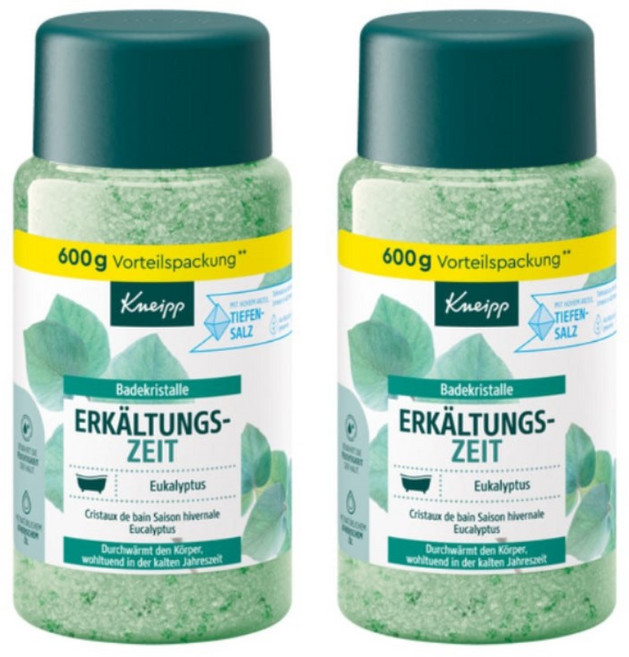 Kneipp 크나이프 샌달 우드 크리스탈 솔트 600g, 2개