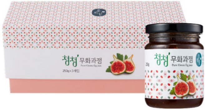 [무화담]청청 무화과잼 선물세트(250g x 3병), 250g, 1박스