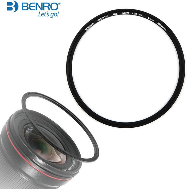 벤로 자석 블랙미스트 1/4 필터 82mm/자석기본링 포함, 82mm, 1개