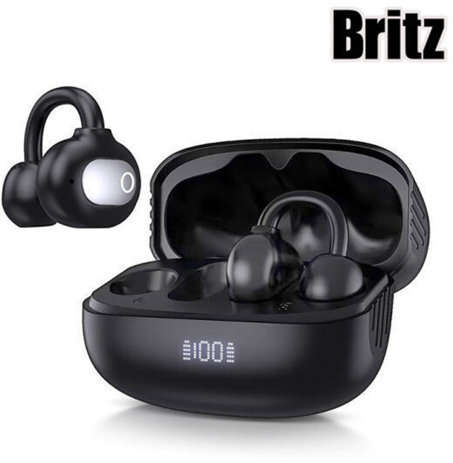 브리츠 오픈형 이어링타입 블루투스 이어폰 BZ-ER3 블랙 24시간 방수가능, BLACK (블랙)