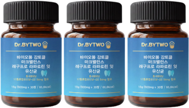 구강유산균 m18 구강유래 잇몸유산균, 3개, 90정