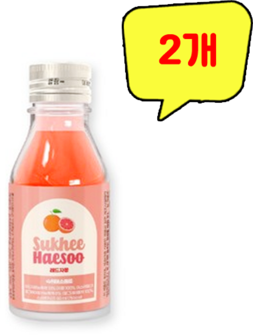 숙취해소제 숙희해수 레드자몽, 2개, 60ml