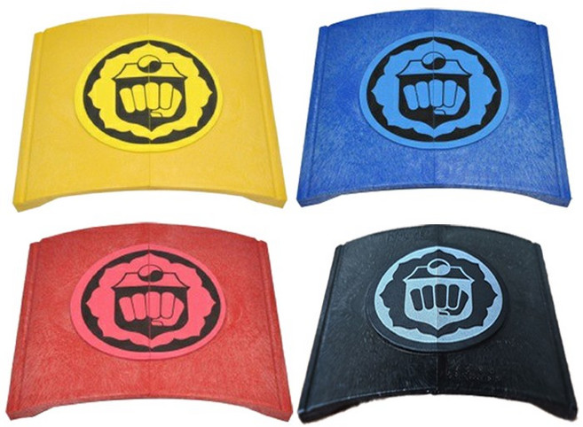 격파용 조립식 기와 (노랑/파랑/빨강/검정), 파랑(중급)1장, 1개