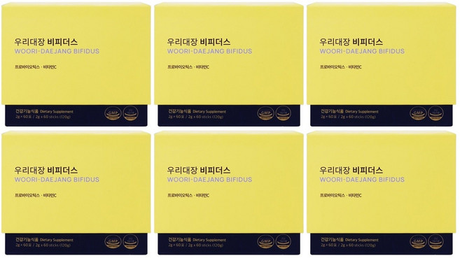 <오늘 출발> 세모 우리대장 비피더스 2g 60포 + 사은품 증정, 120g, 6개