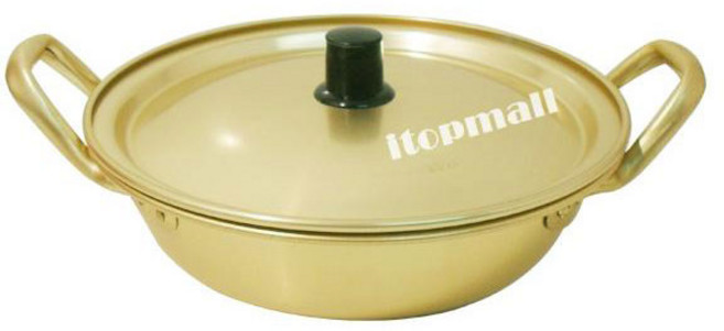 돌고래표 양은 전골냄비 18 20 22 24 26cm 황냄비 라면 국산 노란 알루미늄 전골 찌개 국 라면 양은