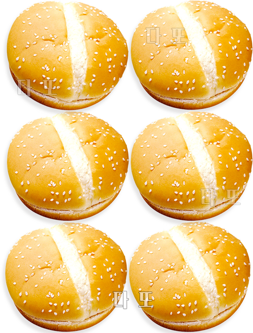 4.5호 빅햄버거빵 2봉 (12개), 1세트, 780g