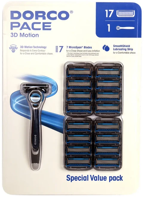 도루코 페이스 3D모션 면도기세트 1+17개 코스트코