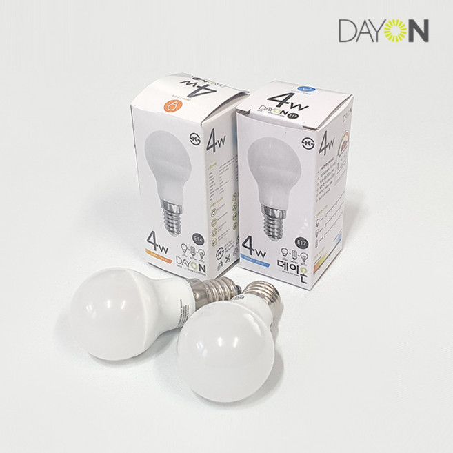 데이온 LED 미니크립톤 G35 4W (E14소켓), 주광색, 1개
