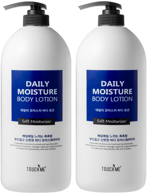터치미 바디로션 데일리 모이스처, 1.5L, 2개